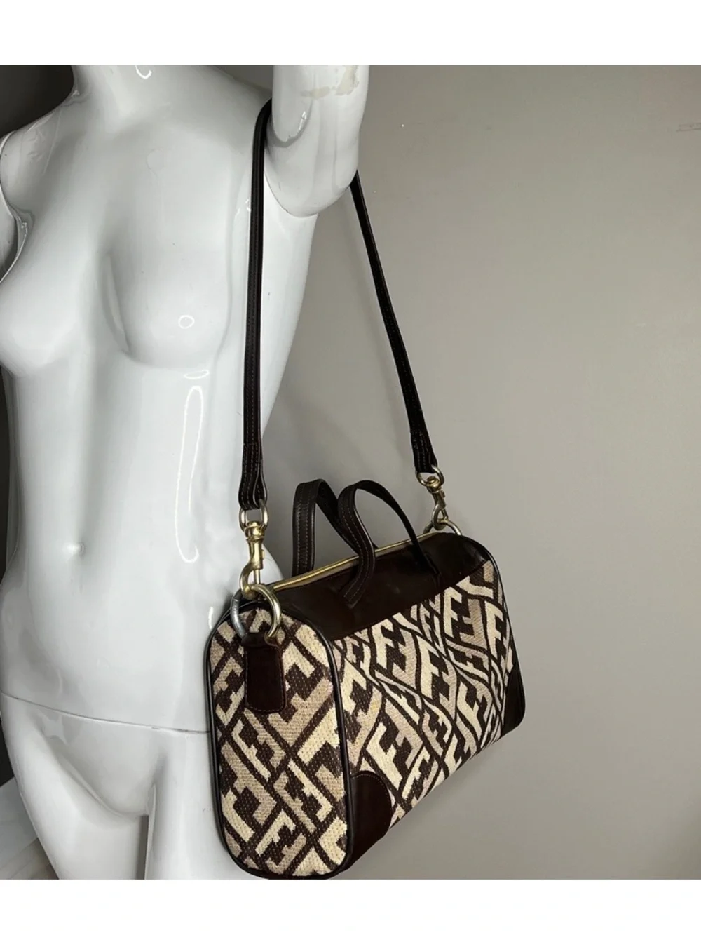 Fendi Zucca Boston Bag - Picture 3 of 13